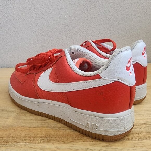 Nike Air Force 1 Low Team Orange White 896185-601 2017 Men's Size 9 - Picture 4 of 13